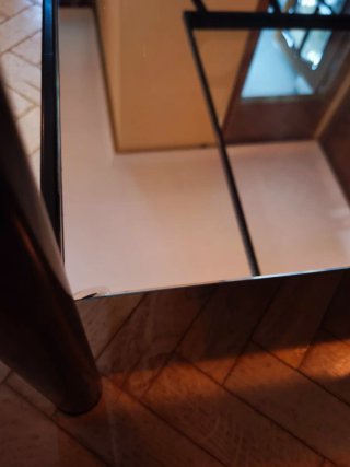 Mesa de centro elevable cristal y metal