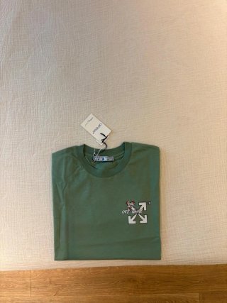 Camiseta Off-White Verde Talla L