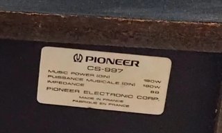 Diffusore Pioneer CS-997 190W