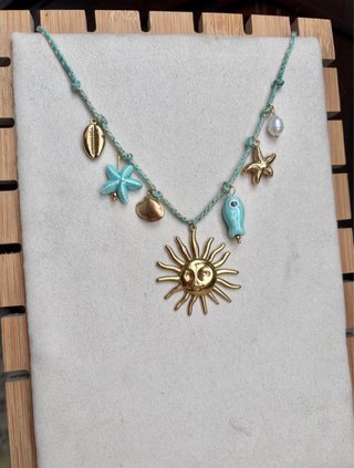 Collar Sol, Estrellas y Conchas