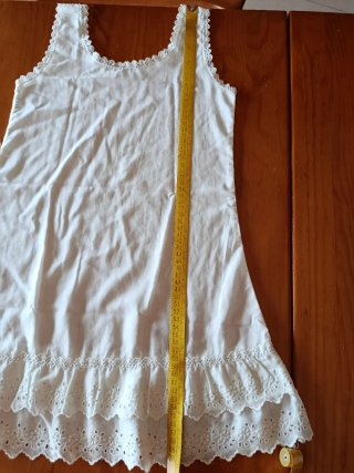Enagua/Camisón Vintage Niña Blanco
