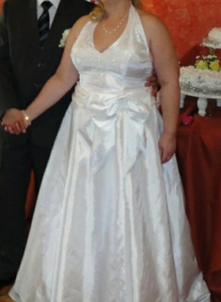 Vestido de Novia Blanco muy elegante y bonito