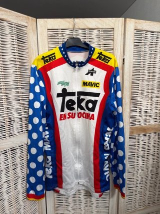 VINTAGE | MAILLOT CICLISTA EQUIPO TEKA. Talla XL