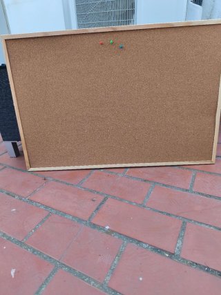 Tablón de corcho para anuncios