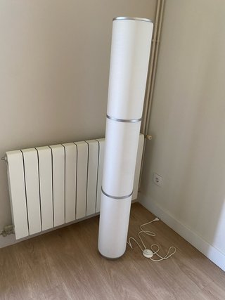 Lámpara de pie blanca 138 cm