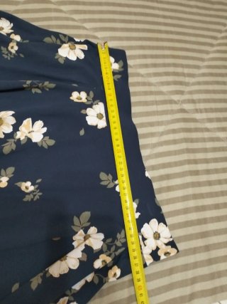 Falda floral azul de Clockhouse, talla M
