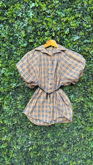 Vestido a cuadros talla única