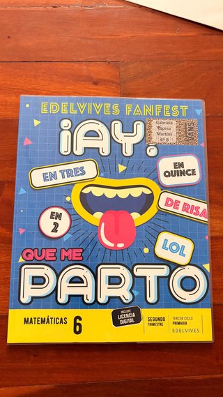 Matemáticas 6, Tercer Ciclo Primaria, Edelvives...