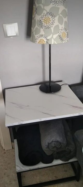 Mesa Auxiliar Salón 2 Estantes Diseño Moderno