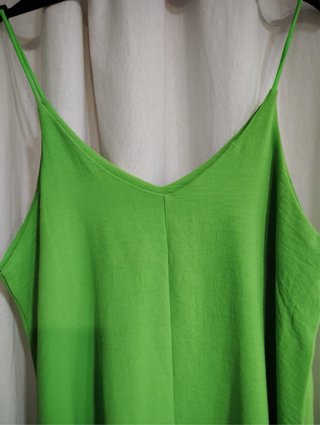 Vestido verde lima tirantes