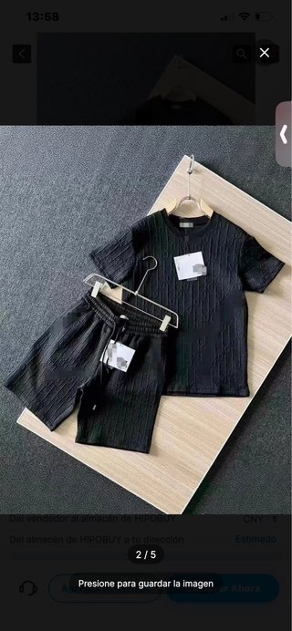 Conjunto Dior Negro