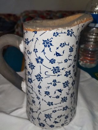 Jarra cerámica rústica vintage Holandesa