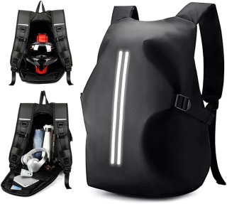 Mochila para Casco Moto Impermeable Reflectante L