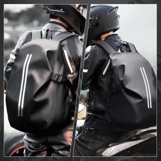 Mochila para Casco Moto Impermeable Reflectante L