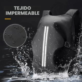 Mochila para Casco Moto Impermeable Reflectante L