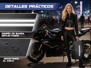 Mochila para Casco Moto Impermeable Reflectante L