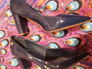 Zapatos de tacón XTI azul talla 40