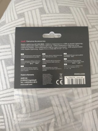 Cable Audi USB a Lightning nuevo