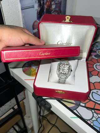Cartier Moissanite Acero Inoxidable