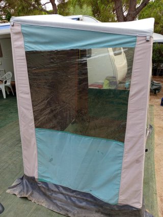 Tienda Cocina Camping Gris/Verde