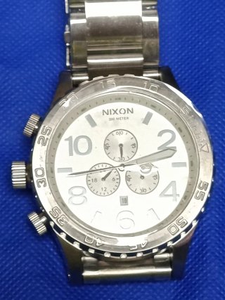 Reloj Nixon Hombre Plata/Blanco