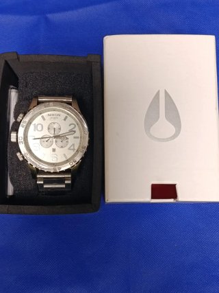 Reloj Nixon Hombre Plata/Blanco