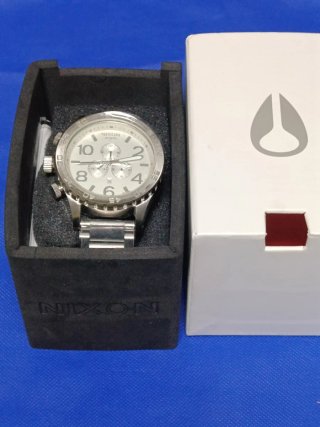 Reloj Nixon Hombre Plata/Blanco