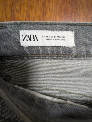 Zara Vaqueros Gris Claro – Jeans Hombre – Slim Fit