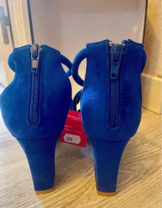 Sandalias Azul Mujer