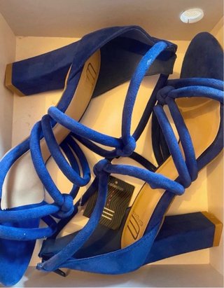 Sandalias Azul Mujer