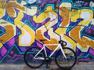 Bicicleta Santa Fixie Blanca