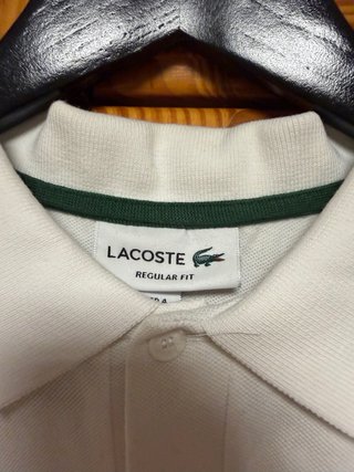 Polo Lacoste Blanco Hombre Talla M