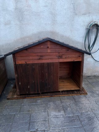 Caseta Perro Grande Madera Marrón