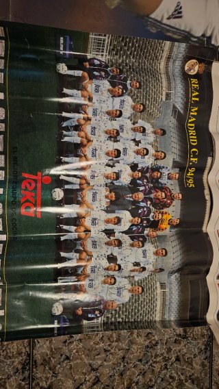 Pack 6 pósters antiguos Real Madrid años 90
