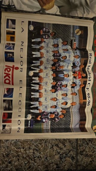 Pack 6 pósters antiguos Real Madrid años 90
