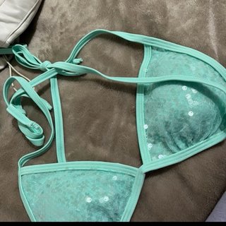 Bikini lentejuelas turquesa Talla M