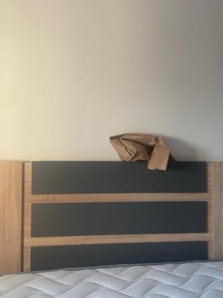 Cabecero Cama 150cm Madera y Negro