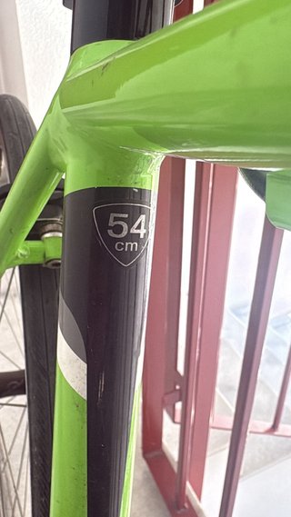 Bicicleta de carretera verde