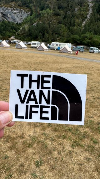 Pegatina The Van Life Camper