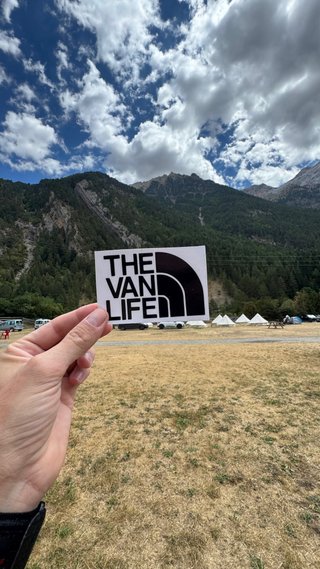 Pegatina The Van Life Camper