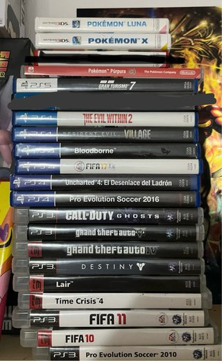 Lote Videojuegos PS3 PS4 3DS