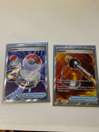 2 Cartas Entrenador Pokémon (Español)