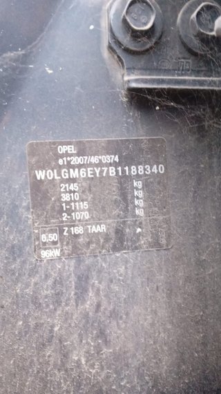 227368 llanta 13235010 opel insignia a 2.0 cdti