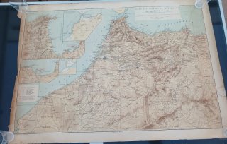 Mapa Antiguo Imperio Marruecos Gamoneda 135x94
