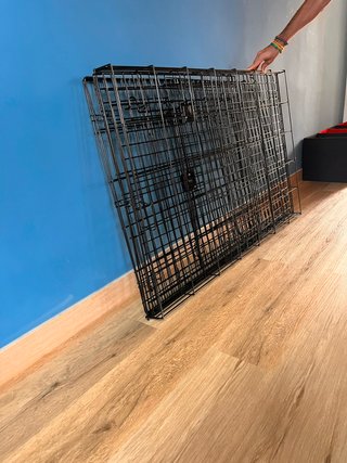 Jaula Perro Alambre Metálico Negra