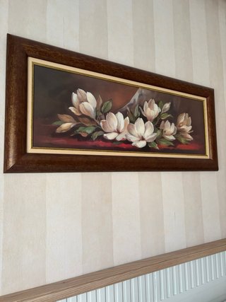 Cuadro de flores de magnolia