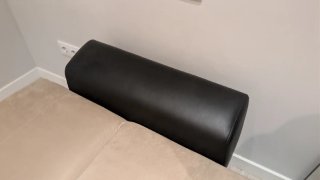 Sofá Cama Beige y Negro