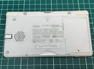 Nintendo DS Lite macro con botón