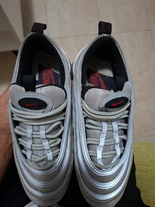 Zapatillas Nike Air Max 97 Original, Plata y rojo
