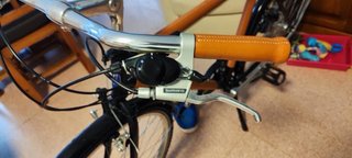 Bicicleta Clásica Madera y Cuero Marca Peugot